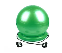Piłka GYM z podstawą i taśmami oporowymi