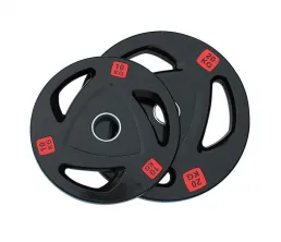 Zaokrąglony talerz do obciążania sztangi z 3 otworami na uchwyty