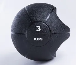 Wygodna gumowa piłka lekarska z teksturowanym uchwytem