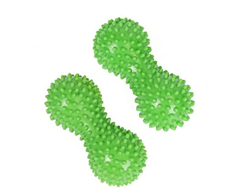 Podwójna piłka do masażu z PVC w kształcie orzecha ziemnego, dwa rozmiary