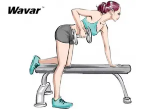 Jak wykonywać wiosłowanie hantlami na jednej ręce?