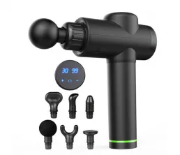 Pistolet do masażu z 6 głowicami