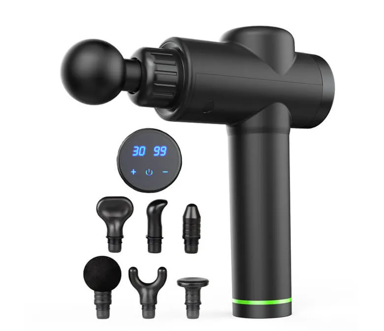 Pistolet do masażu z 6 głowicami