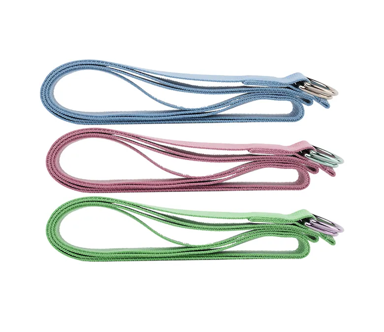 Metalowy pasek do jogi z pierścieniem D