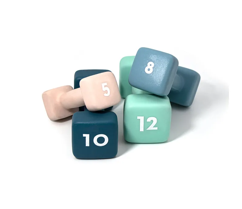 Hurtownia damskich hantli kwadratowych z neoprenu i żeliwa