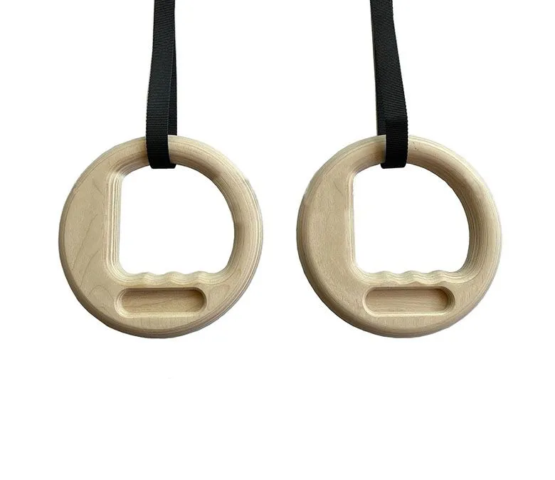 Brzozowe pierścienie fitness Pierścienie gimnastyczne