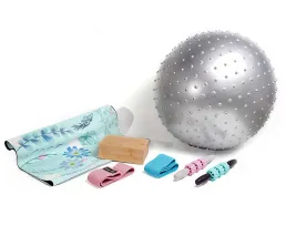 Zamszowy zestaw do masażu z ręcznikami do jogi