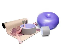 Lniany zestaw do rozciągania maty do jogi