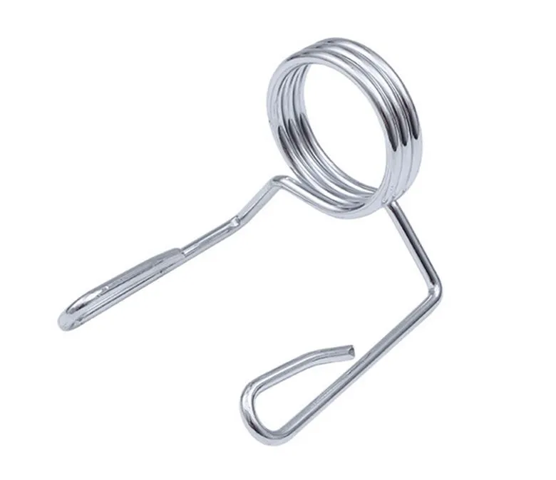 Sprężynowe zaciski kołnierzowe do sztangi z hantlami ze sztangą