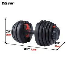 Dostosowane do indywidualnych potrzeb regulowane hantle, poprzez montaż i regulację, mogą wyeliminować potrzebę stosowania wielu hantli na ograniczonej przestrzeni, zaoszczędzić miejsce, są kompaktowe, wygodne i umożliwiają dostosowywanie.