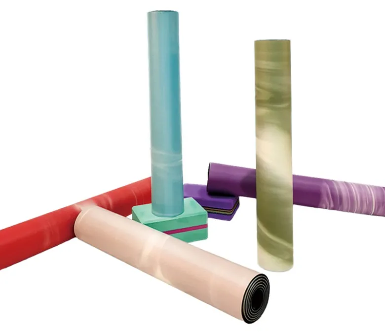 Mata do jogi z naturalnego kauczuku w kontrastowym kolorze