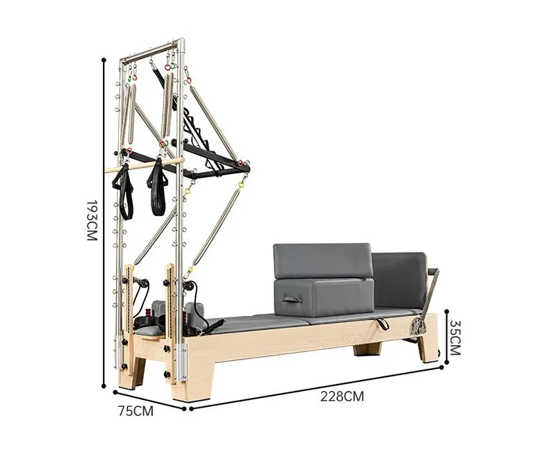 Reformator klonowy Studio Pilates z półtrapezem