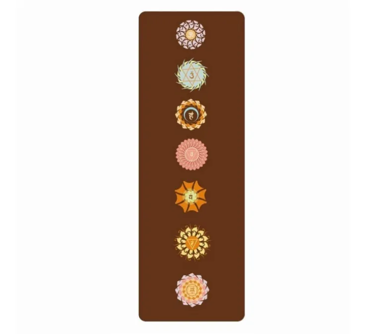 Wysokiej jakości zamszowa mata do jogi z nadrukiem TPE