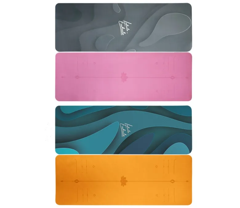 Dwustronna mata do jogi z nadrukiem laserowym o grubości 6 mm