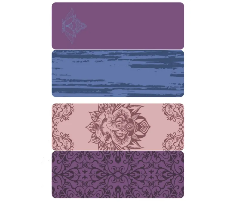 Dwustronna mata do jogi z nadrukiem laserowym o grubości 6 mm