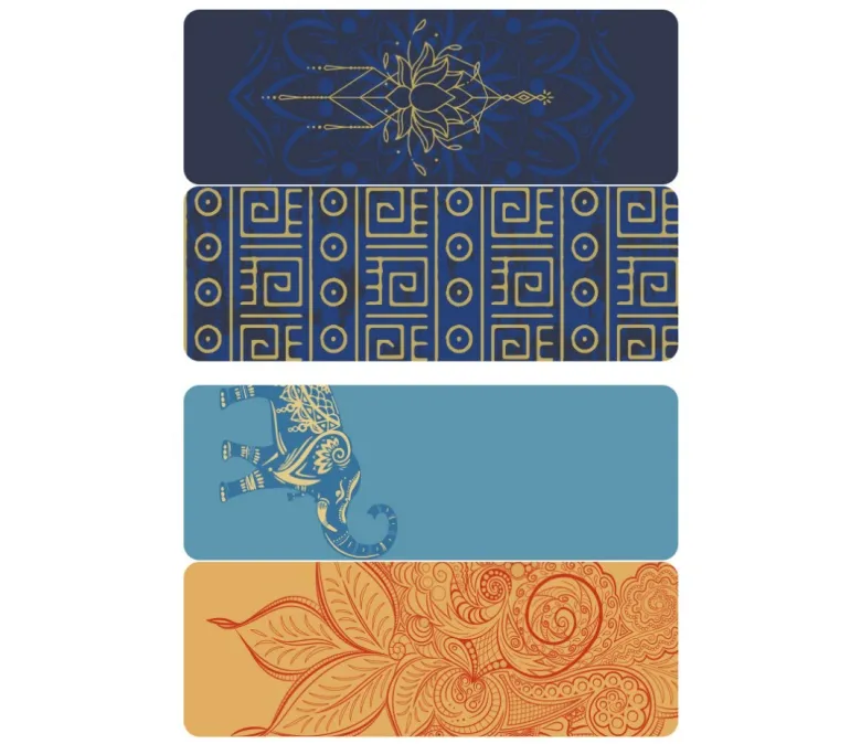 Dwustronna mata do jogi z nadrukiem laserowym o grubości 6 mm