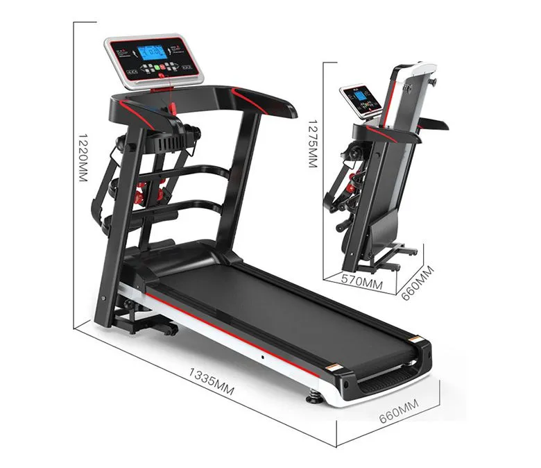 Wielofunkcyjna mini elektryczna maszyna do chodzenia ze sprzętem sportowym