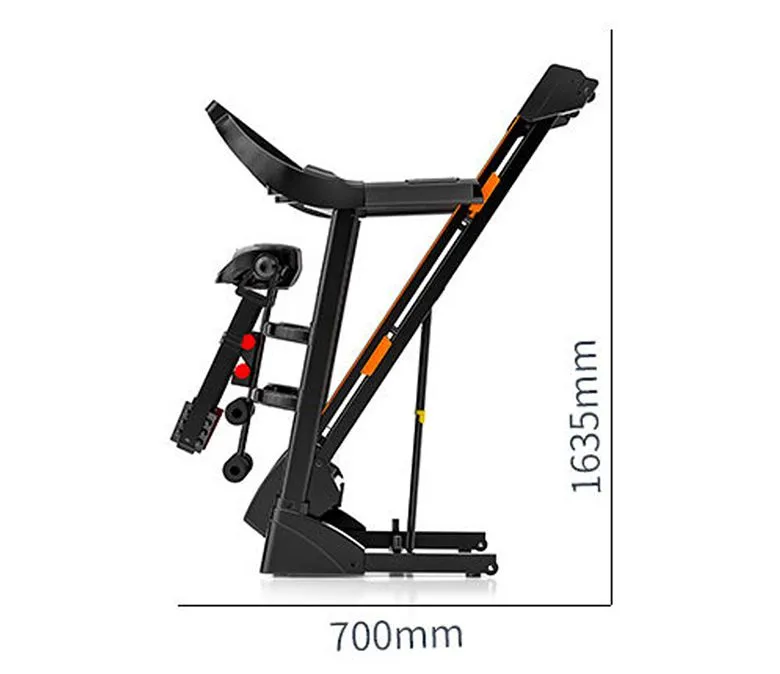 Elektroniczna inteligentna bieżnia fitness Wyświetlacz LED Wielofunkcyjna bieżnia sportowa