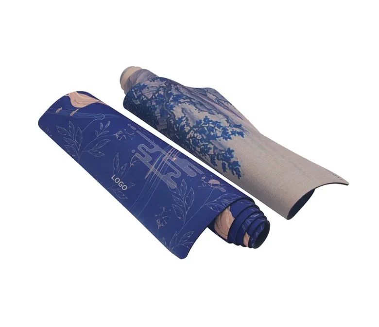 Mata do ćwiczeń jogi z kauczuku naturalnego i lnu