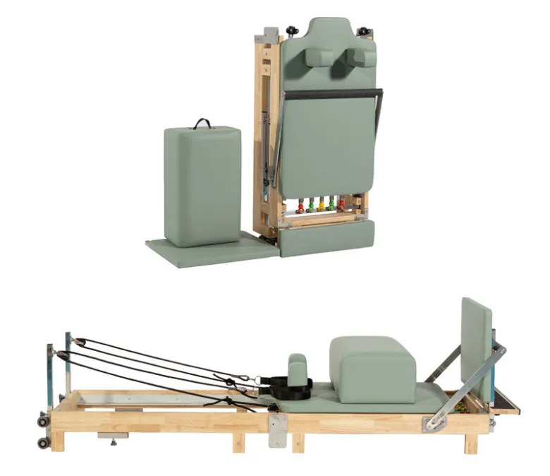 Drewniany składany reformator Pilates w domu