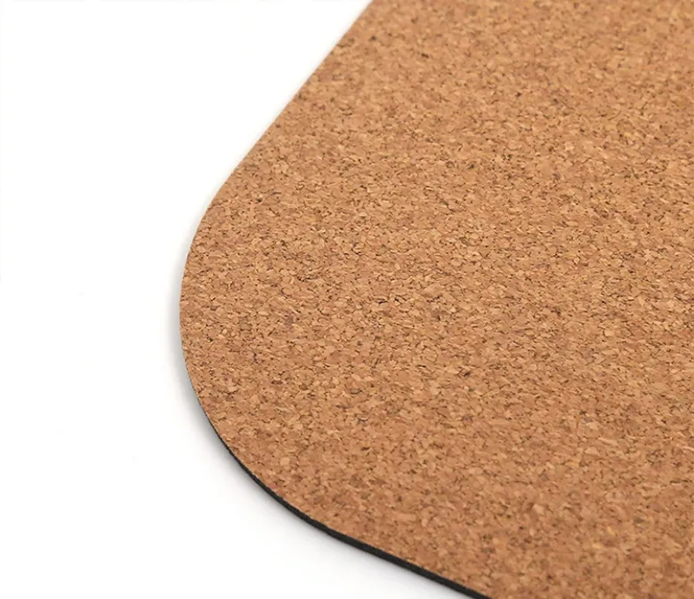 Mata do jogi z gumy korkowej klasy studyjnej z liniami wyrównującymi