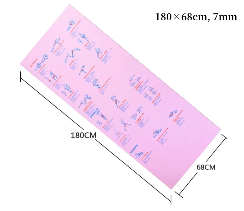 Antypoślizgowa profesjonalna mata do treningu sportowego z PVC, męska i damska