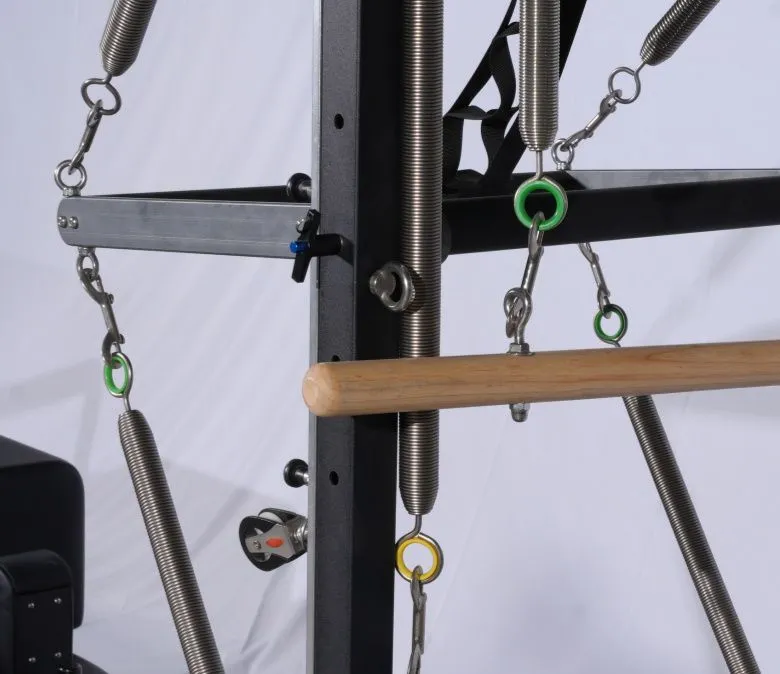 Deluxe Reformator do pilatesu z drewna dębowego z półtrapezem