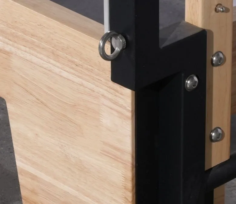 Deluxe Reformator do pilatesu z drewna dębowego z półtrapezem