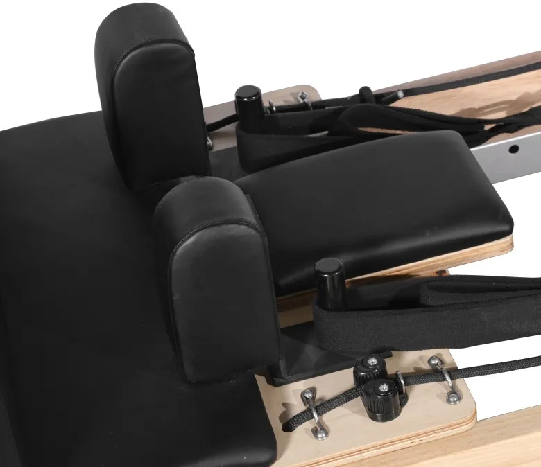 Deluxe Reformator do pilatesu z drewna dębowego z półtrapezem