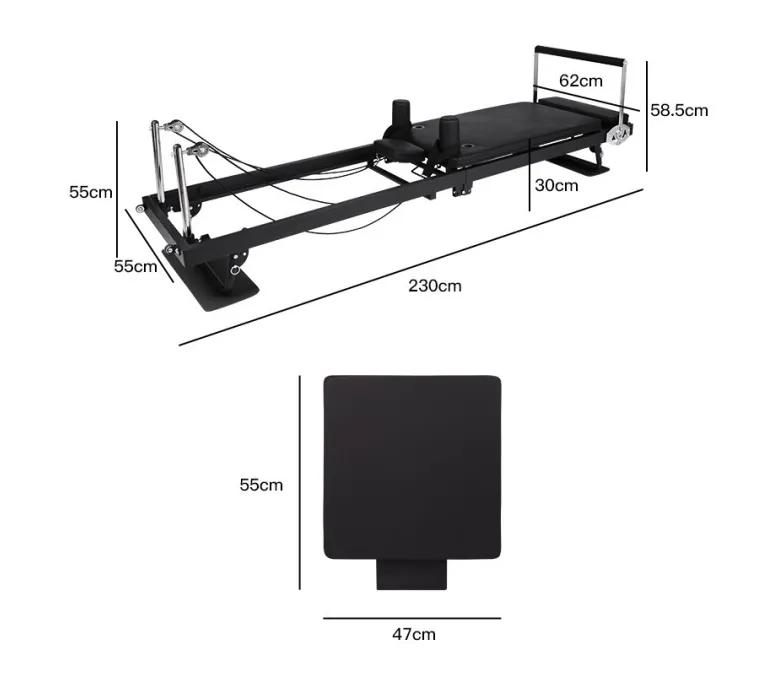 Przenośna składana maszyna do pilatesu Reformer do użytku domowego