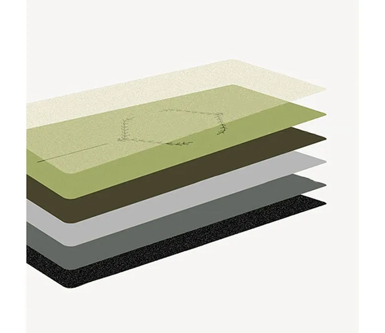 Nowa, ulepszona, grzewcza, matowa mata do jogi z gumy PU