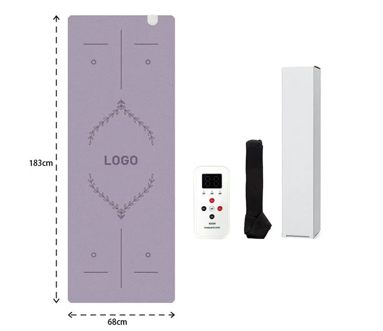 Nowa, ulepszona, grzewcza, matowa mata do jogi z gumy PU