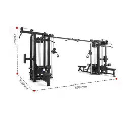 Sprzęt do siłowni Multi Jungle z 8 stacjami