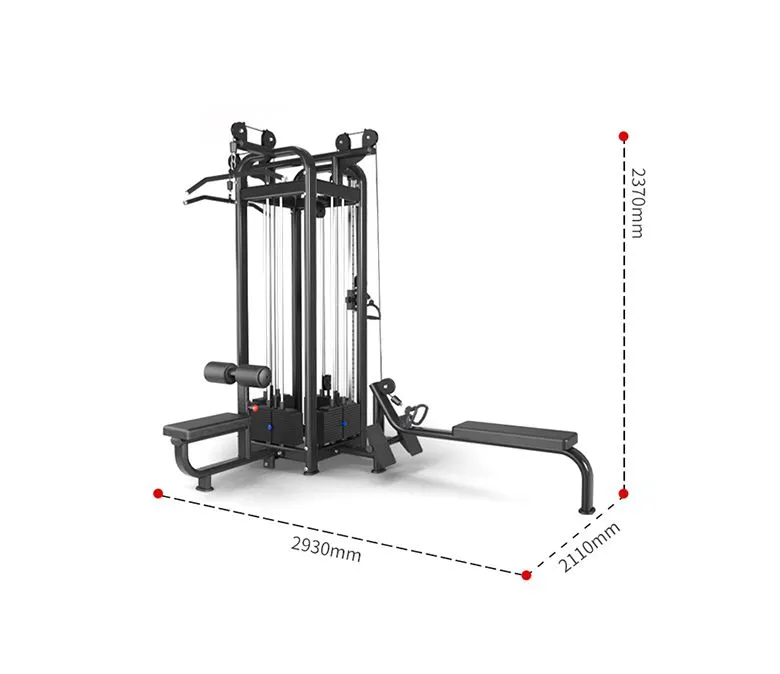 Sprzęt do siłowni Multi Jungle z 8 stacjami
