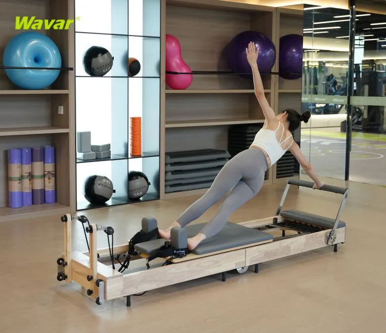 Składany drewniany reformer do ciała Pilates Core Bed Reformer Przenośny reformer