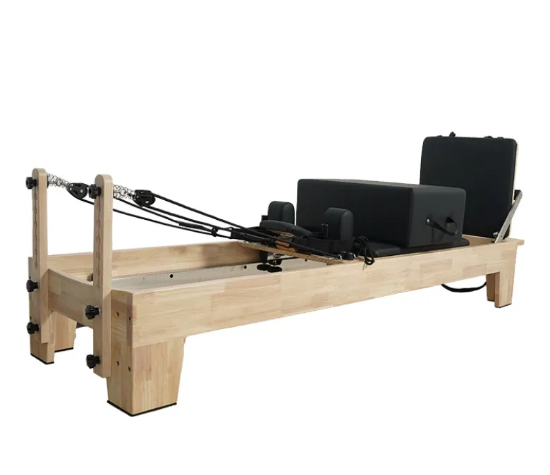 Łóżko dębowe Reformer ze zintegrowanym podnóżkiem