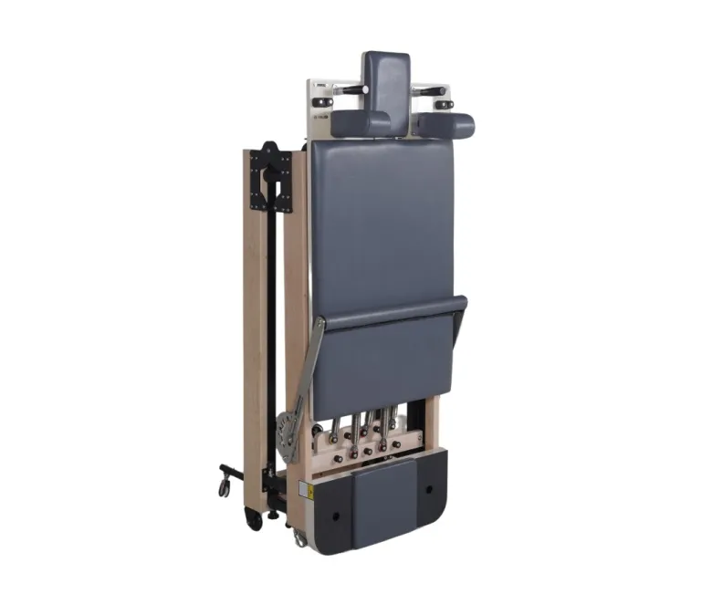 Klonowy składany reformator do pilatesu (regulowana wysokość nóg)