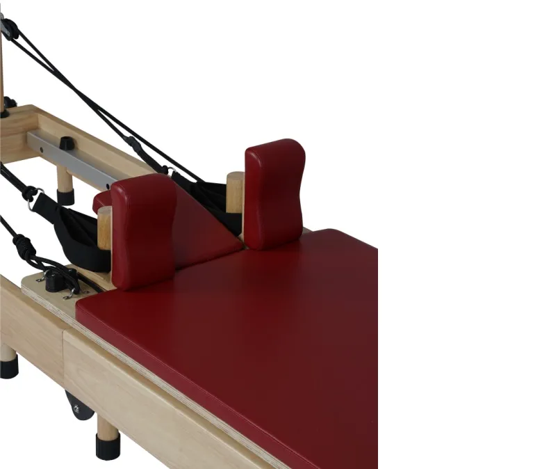 Składana przenośna maszyna do reformowania pilatesu z drewna dębowego bez przegubów